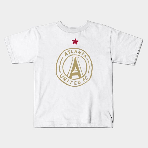 Atlanta Uniteeed fc Kids T-Shirt by Very Simple Graph